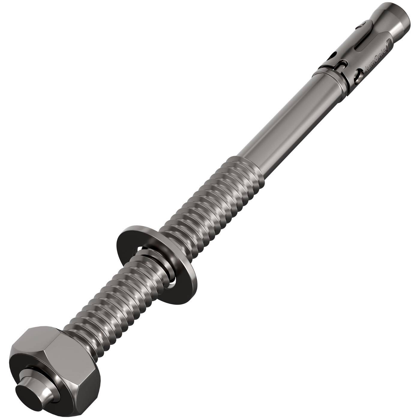 Lumonic Schwerlastdübel M12 x 145mm | hochwertige Edelstahl V2A Keilanker | Durchsteckmontage,  | Betonanker, Schwerlastanker | für Überdachungen, Geländer, Regale, Trennwände