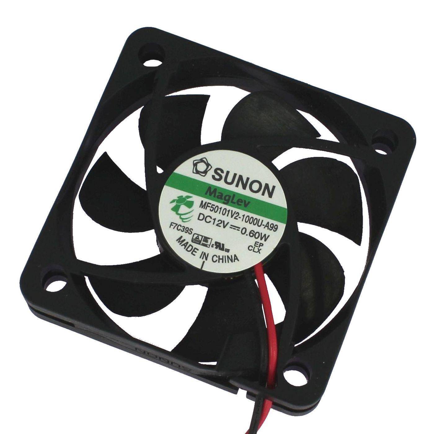 Fan 12V DC 0,6W 50x50x10mm 18,7m³/h 4800U/Min 18,7m³/h Sunon MF50101V21000UA99