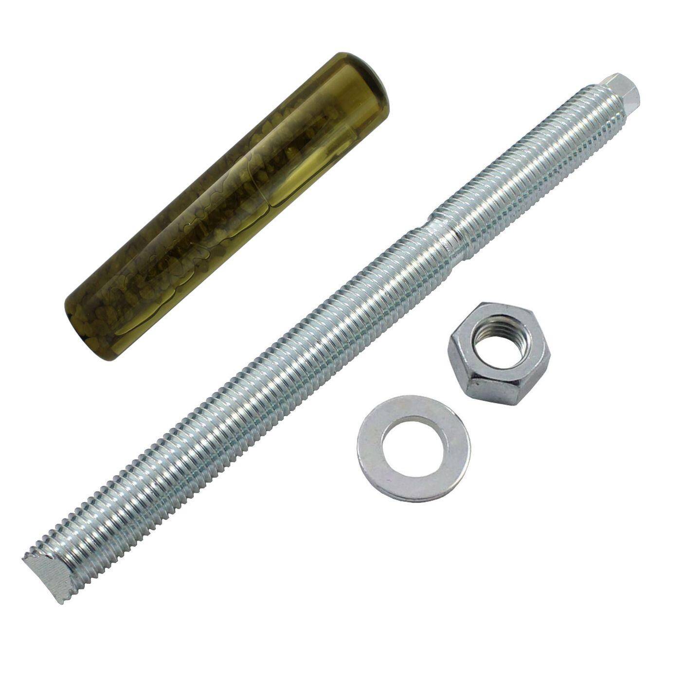 Lumonic Ankerstange + Verbundankerpatrone M20 x 260 Verzinkt I Zur Verwendung als Keilanker, Metalldübel, Bolzenanker, Blitzdübel I Für verschiedene Arten Durchsteckmontagen