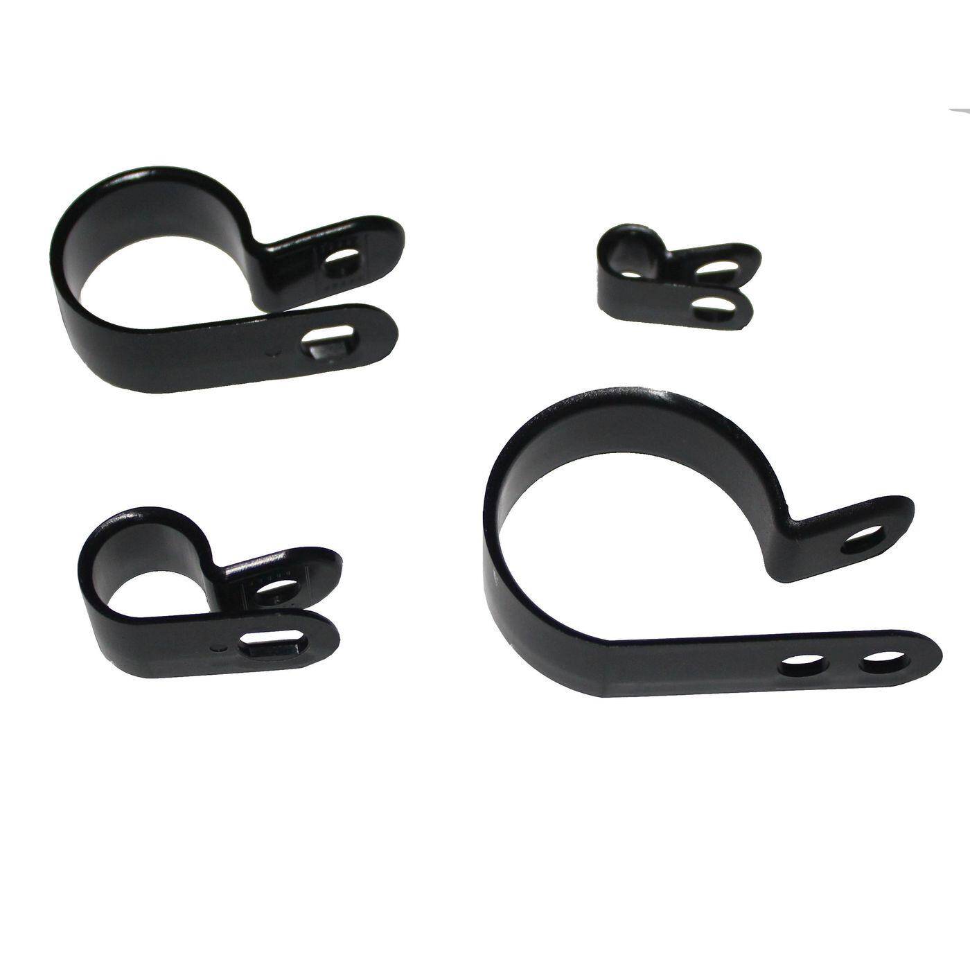 100x P-Clip für Kabel 5mm schwarz Nylon Kabelschelle Kabelhalter Chassisklemmen