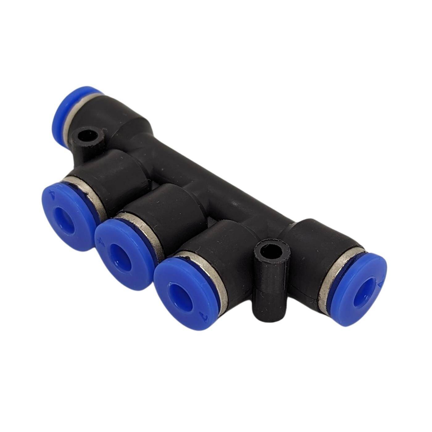 PU Schlauch Multi-Steckverbinder 4mm Multikupplung Push-in pneumatischer Steckverbinder Mehrfach-Verbinder Druckluft & Automatisierung