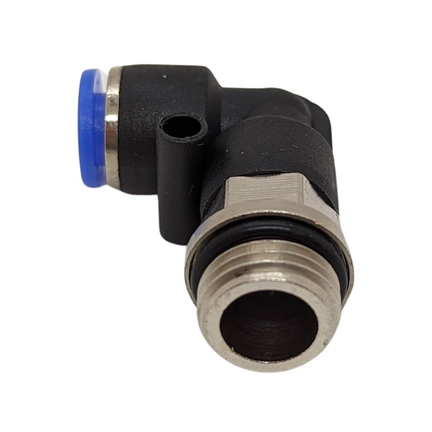 PU Schlauch 90° Steckverbinder Fitting mit Außengewinde 6mm*1/4Zoll Winkel-Verbinder L-Steckverbinder pneumatischer Steckverbinder Fitting Druckluft & Automatisierung