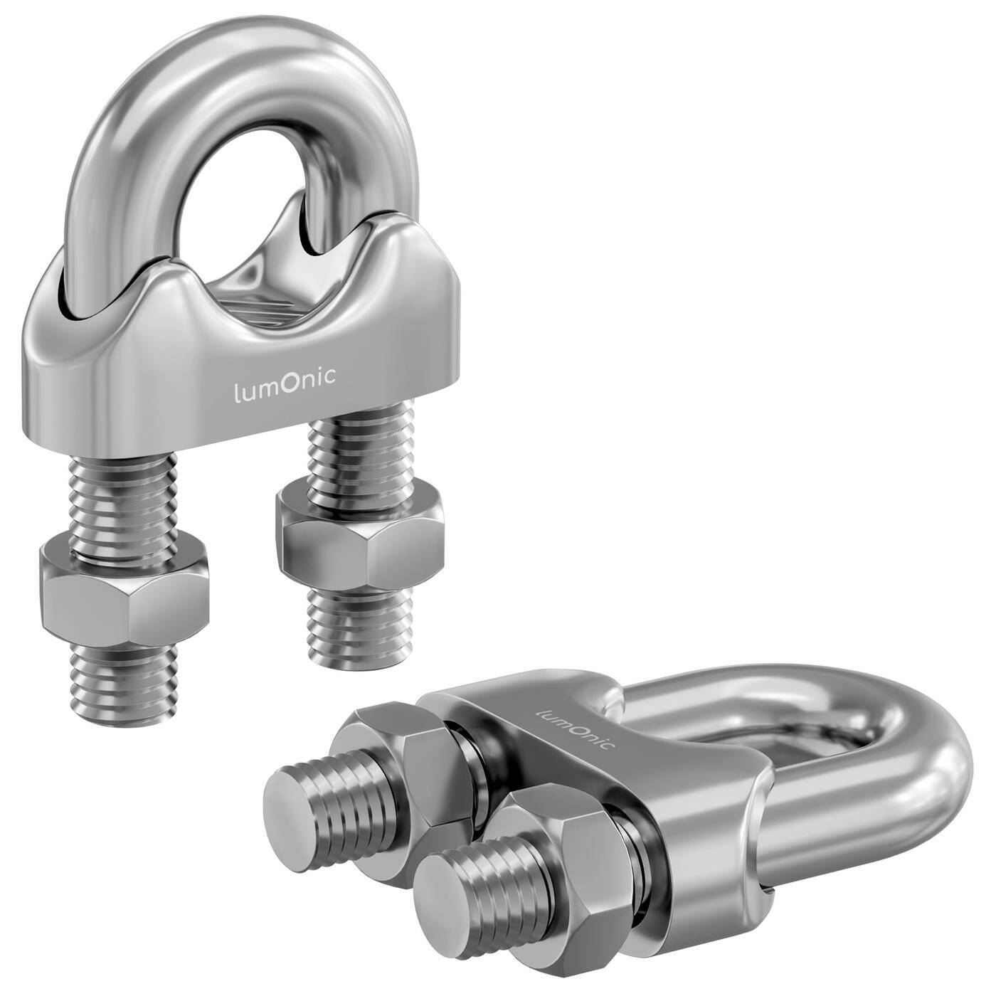 Wire rope clamp U-clamp Stainless steel V4A 316 2mm Rope clamp Wire clamp
