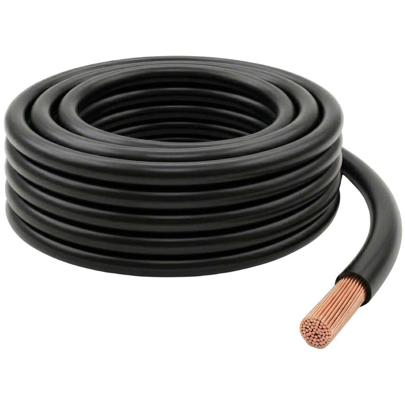 Lumonic 1m FLY Vehicle cable 10mm² Black | Single-core automotive stranded wire | Oil and fuel resistant, flame retardant | Low voltage