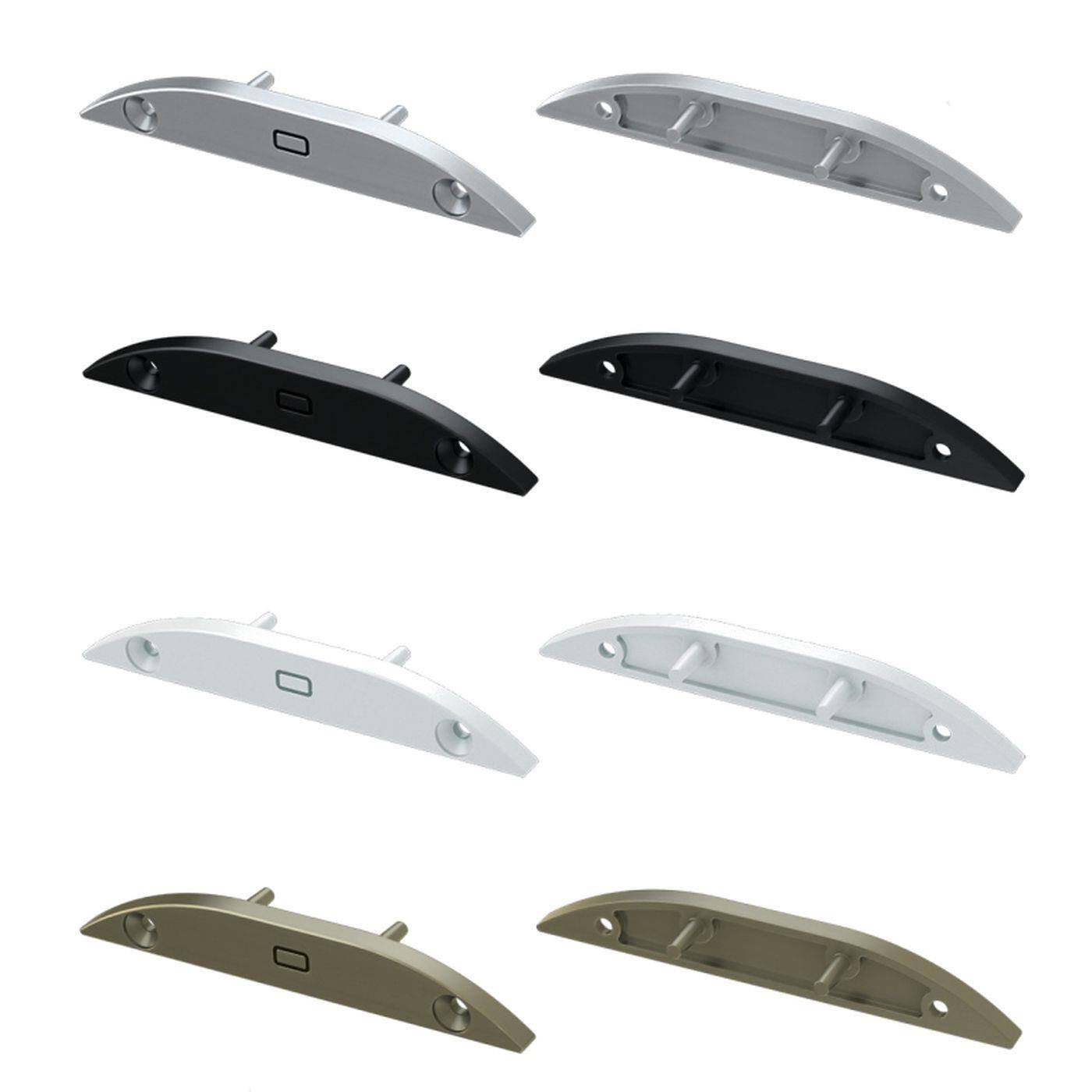 End cap for Lumonic Type Reto LED profiles Holder Plastic Silver