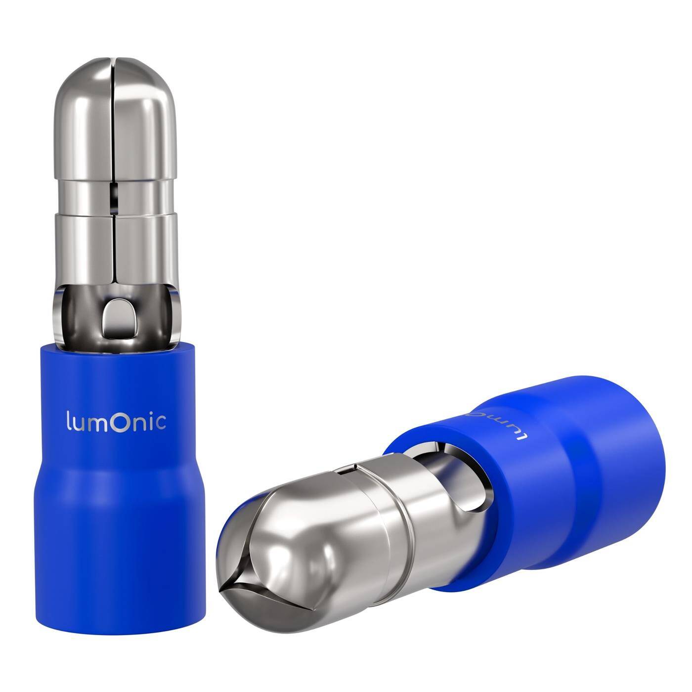 25x Rundstecker vollisoliert 1,5-2,5mm² Stiftdurchmesser 5mm Blau Steckverbinder Zinn